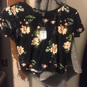 Floral crop top